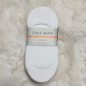 Cole Haan Women’s White Liner Socks